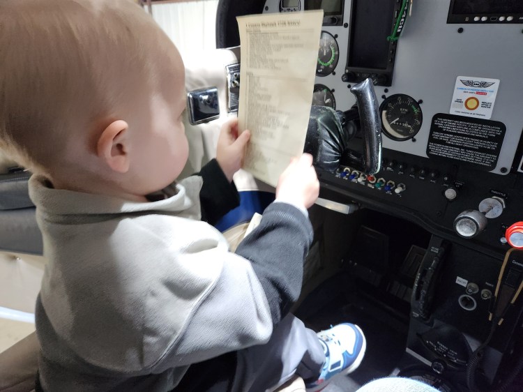 Owen using checklist